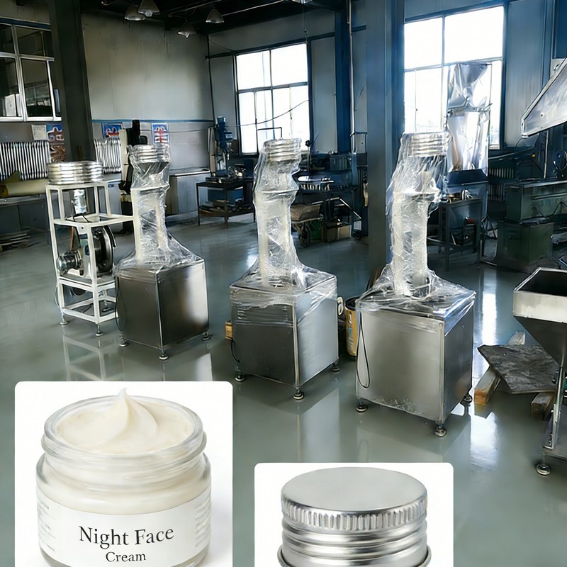 নাইট ফেস ক্রিম থ্রেডেড ক্যাপ উত্পাদন লাইন