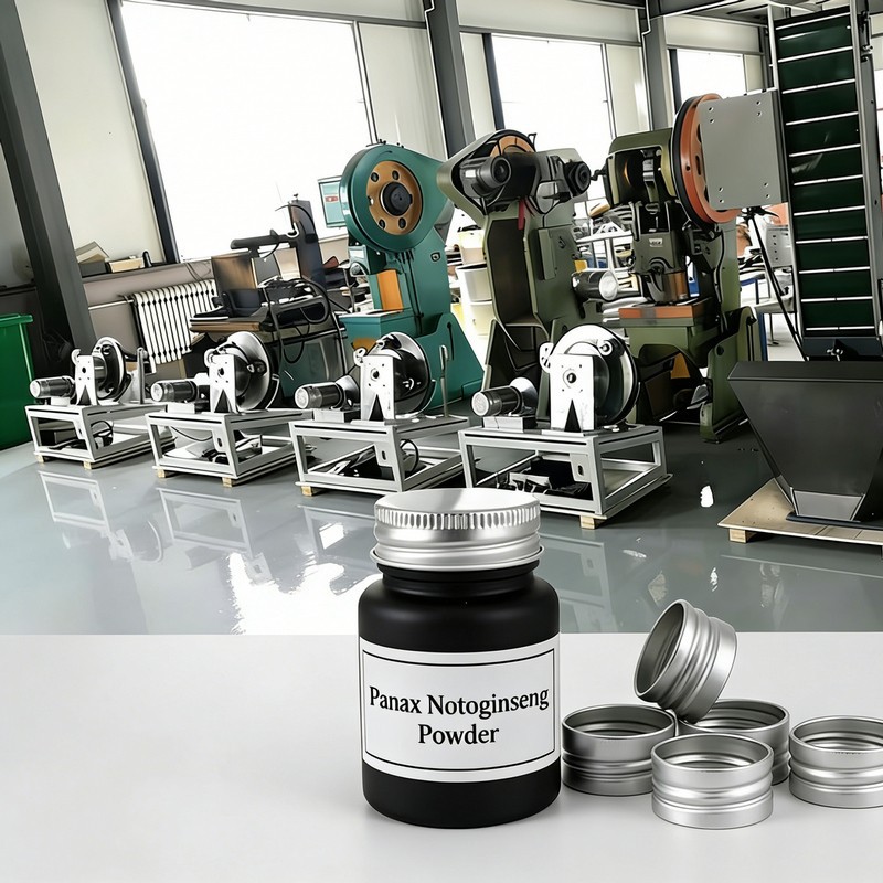 Panax Notoginseng পাউডার থ্রেডেড ক্যাপ উত্পাদন লাইন