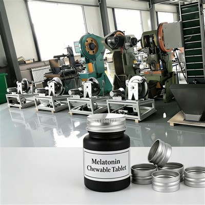 মেলাটোনিন চিউয়েবল ট্যাবলেট থ্রেডেড ক্যাপ উত্পাদন লাইন