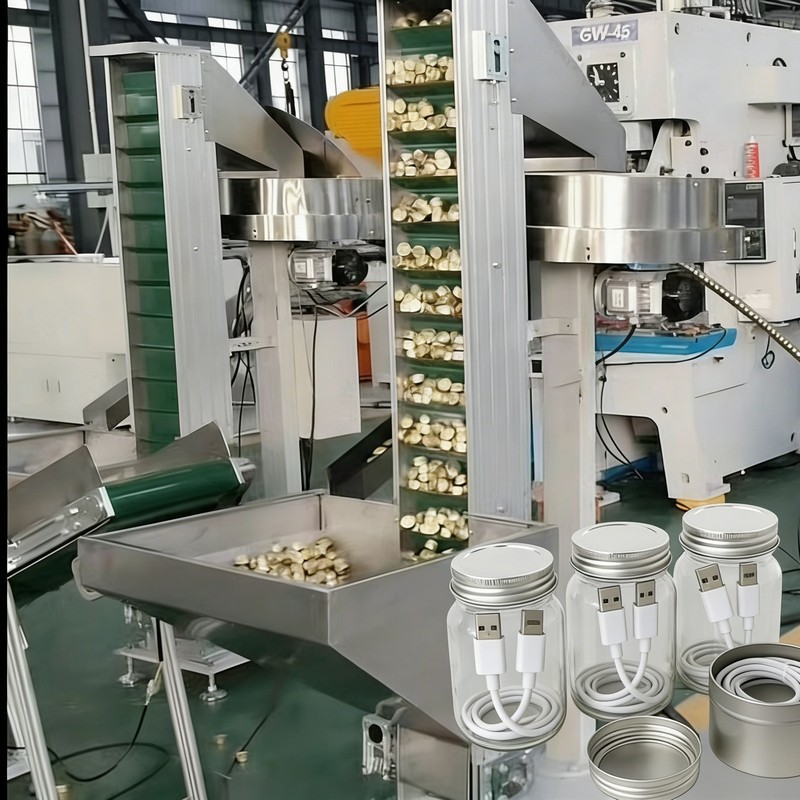 USB-একটি প্রকার ডেটা কেবল থ্রেডেড ক্যাপ উত্পাদন লাইন